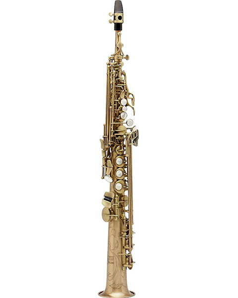 Allora Paris Series Professional Straight Soprano Saxophone with 2 Necks AASS-807 - Antique Matte Finish