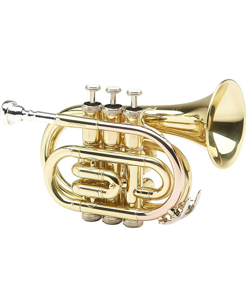 Allora MXPT-5801 Series Pocket Trumpet Rose Brass
